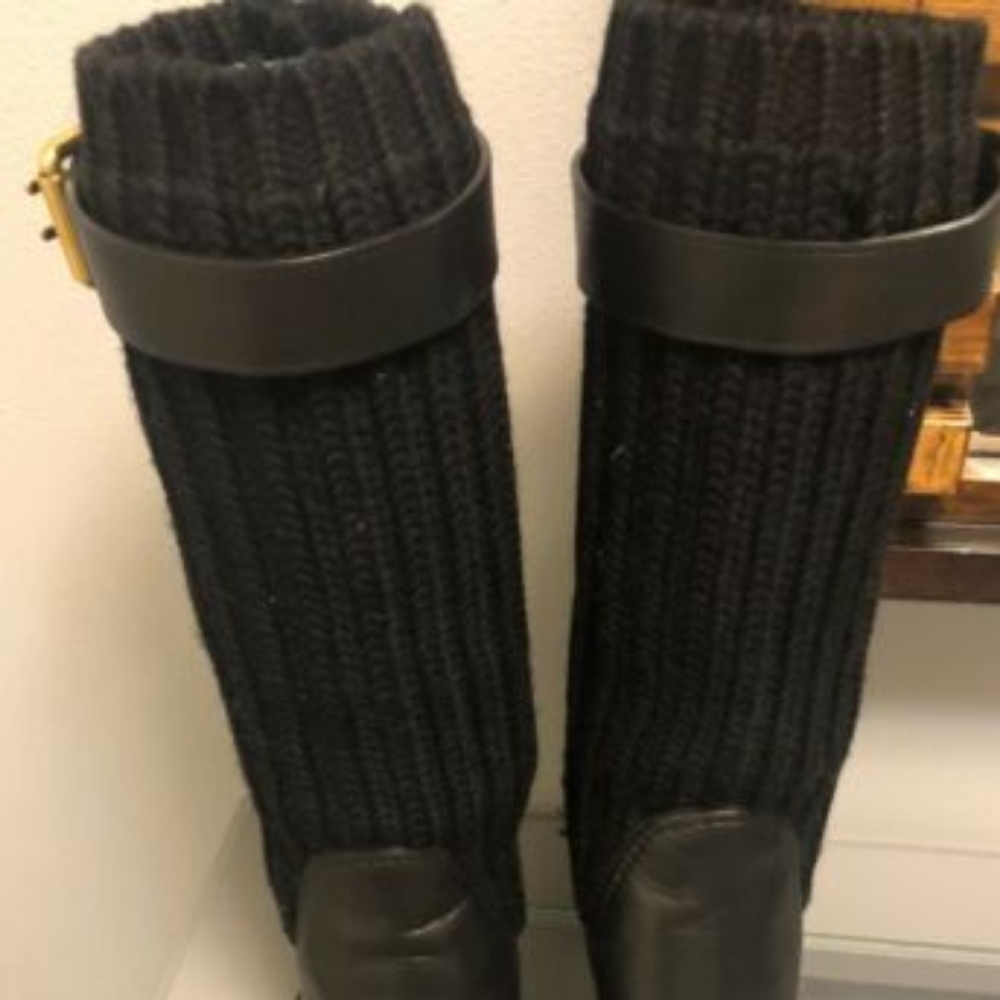 Gucci Black Leather Boots